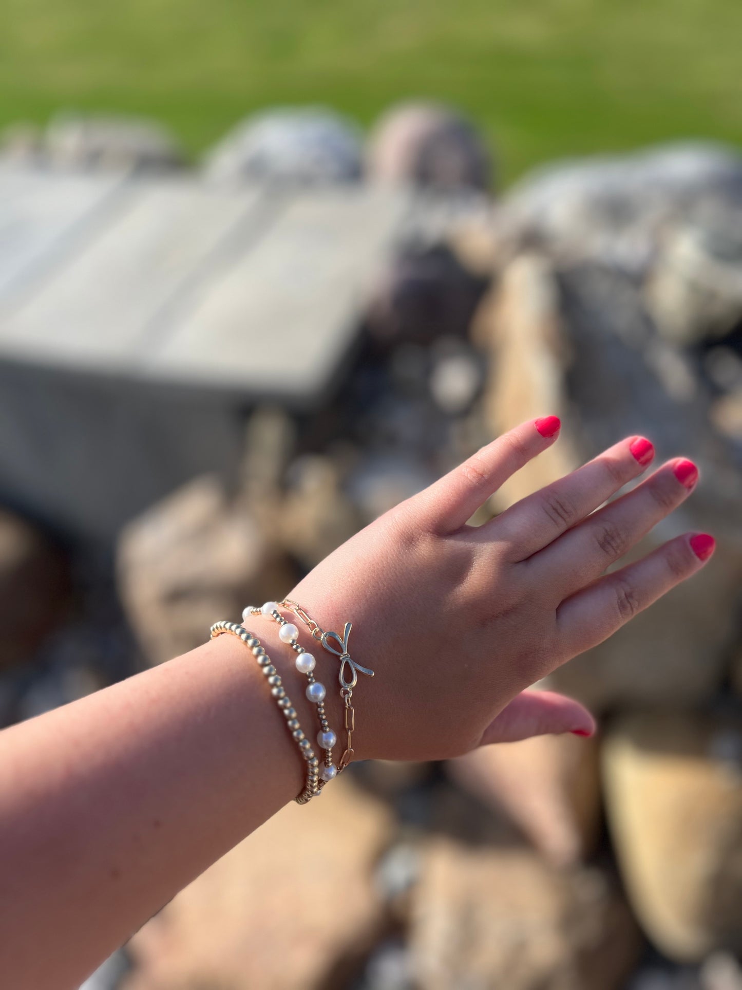 Everly Bow Bracelet Set