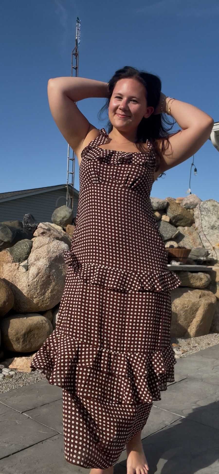 Sunday Stroll Polka Dot Dress