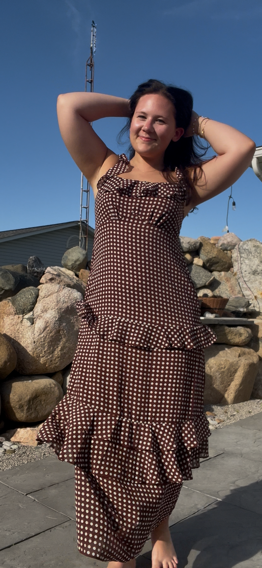 Sunday Stroll Polka Dot Dress