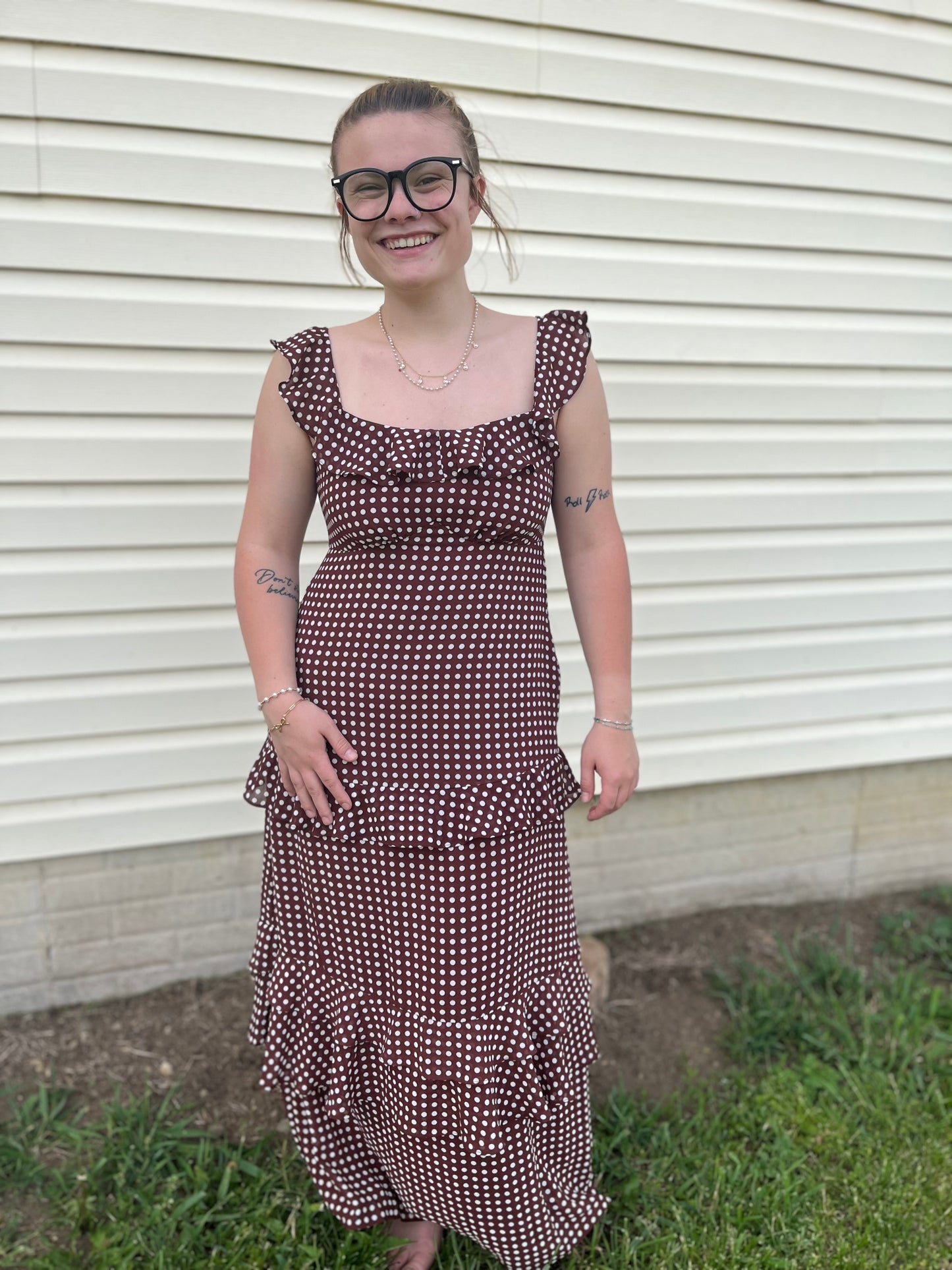 Sunday Stroll Polka Dot Dress
