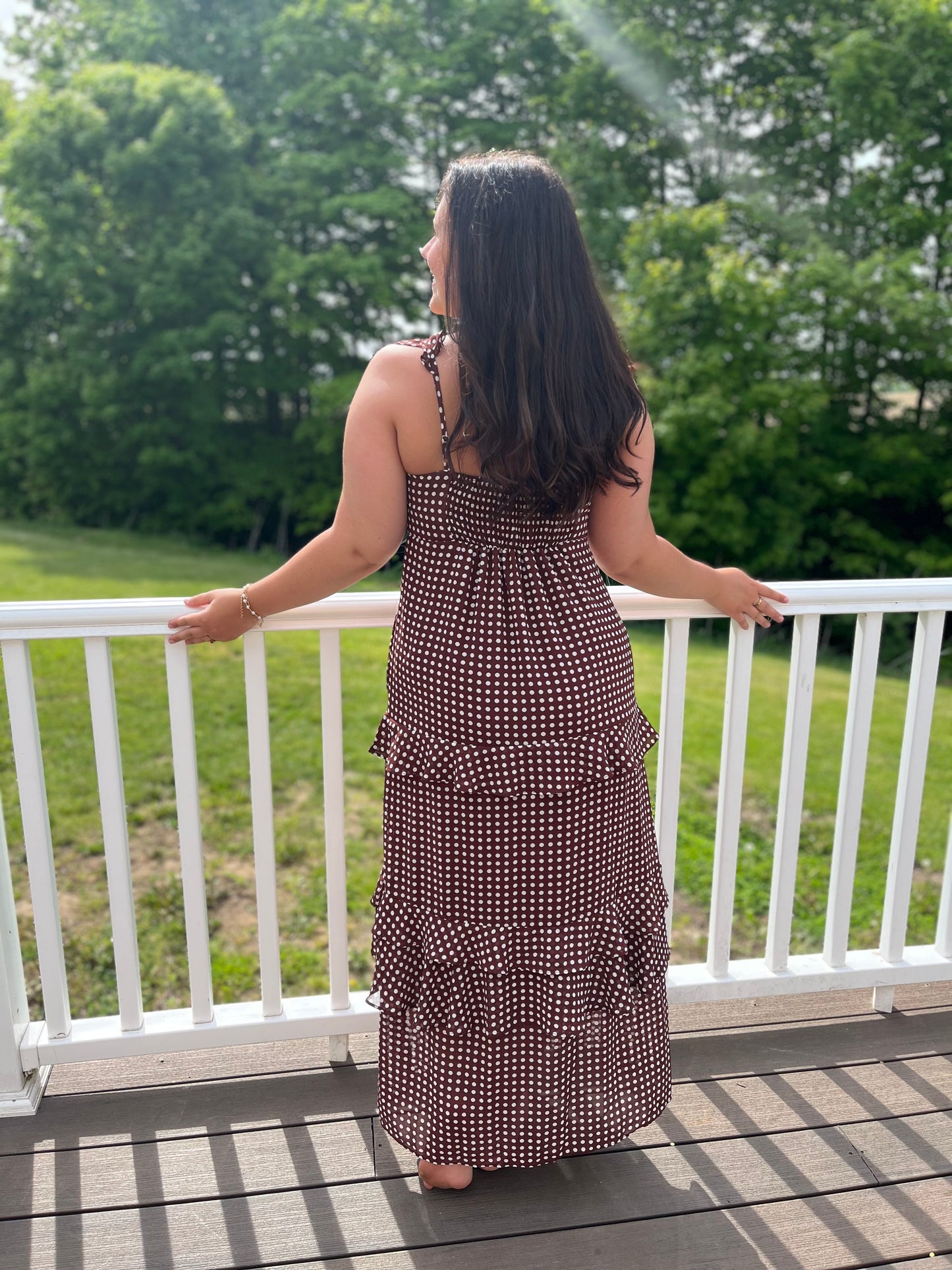 Sunday Stroll Polka Dot Dress